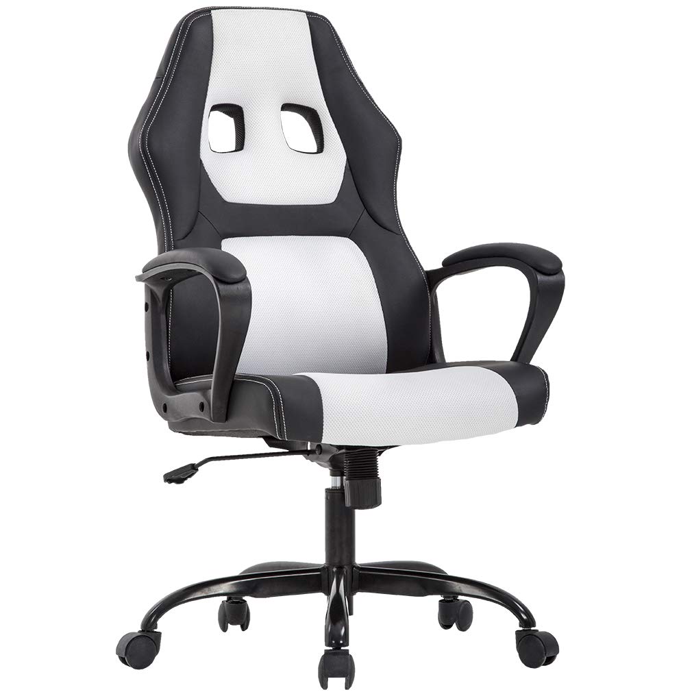 Racing Home Office Chair, Ergonomic Executive PU Gaming ...