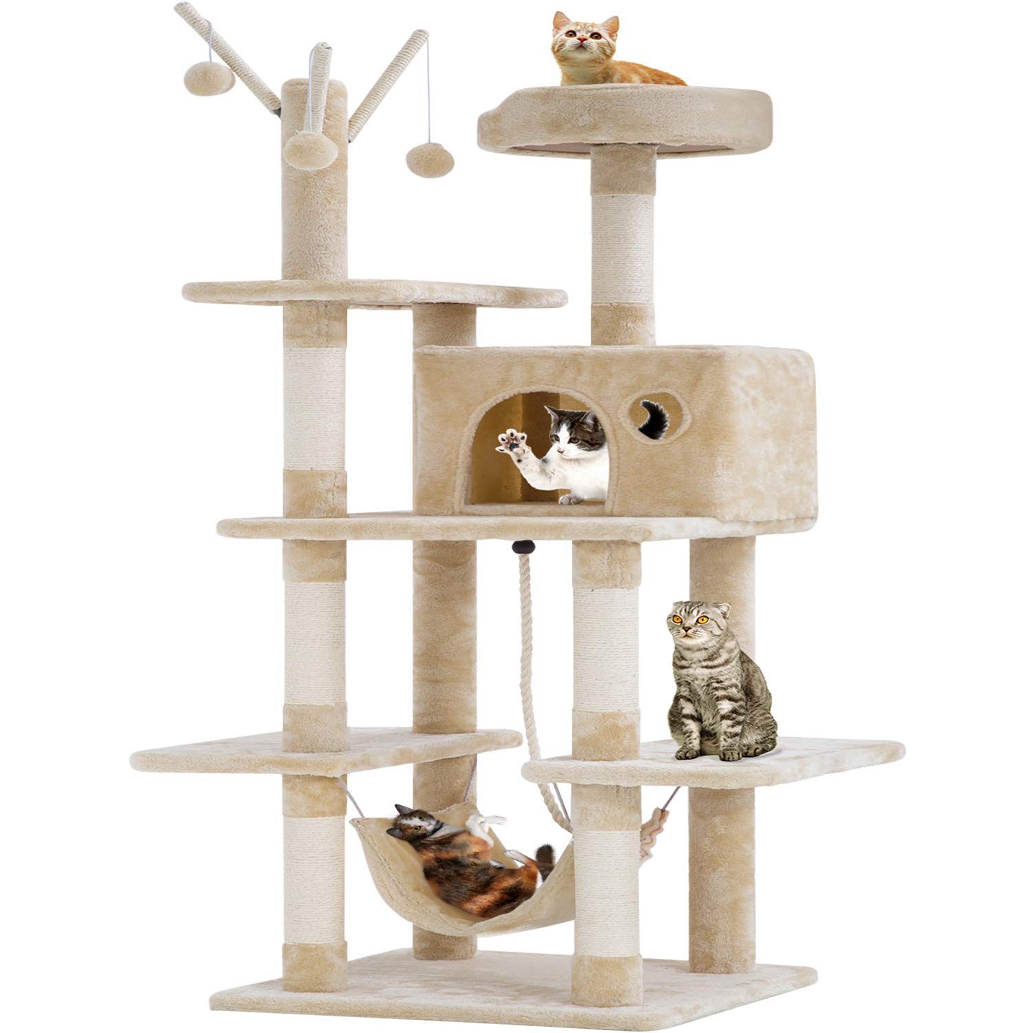 Medium Cat Tree Cat Tower Cat Condo Cat Activity Tree Playground Cage 