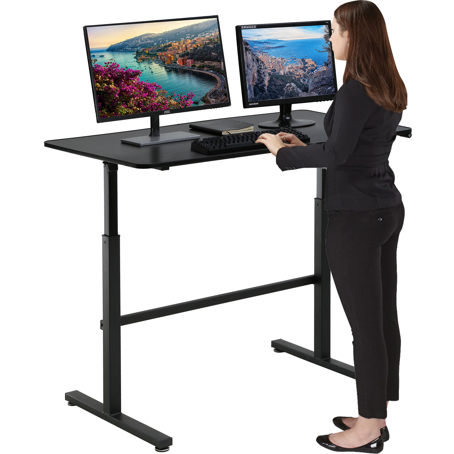 Standing Desk Converter Height Adjustable Computer Workstation Large