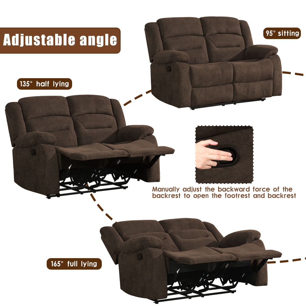 Recliner Sofa Reclining Couch Sofa For Living Room Home Theater Seating ...