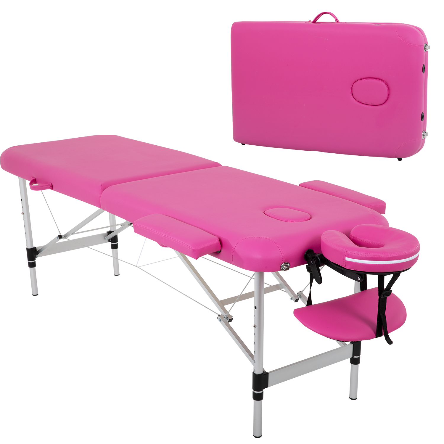 Aluminium Massage Table Massage Tables Portable Massage Bed 2 Fold Light Massage Bed Height