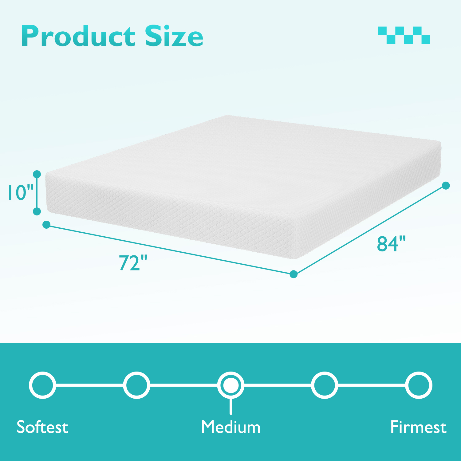 FDW California King Mattress Gel Memory Foam Mattress for Cool Sleep